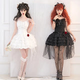 Ebbgo  -  Unknown Star Original Little Rose JSK Strap Dress Lolita Dress Summer Vestidos Bodycon Dress