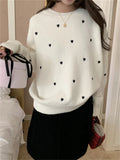 Ebbgo  Sweet Pullovers Fashion New Women Soft Knitted Casual 2024 Elegant Chic All Match Loose Daily Elegant Spring