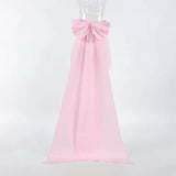 Ebbgo  Spring New French Girls Pink Ding Big Bow Princess Skirt Half skirt 2024